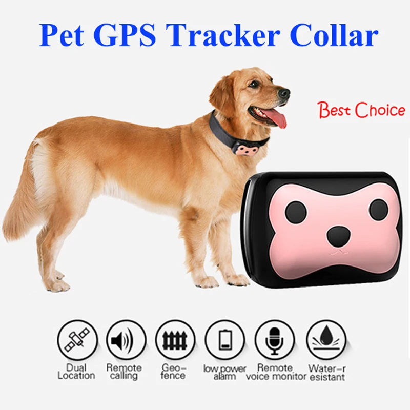Waterproof IP65 Mini GPS Tracker with Collar Rastreador for Pets Dogs