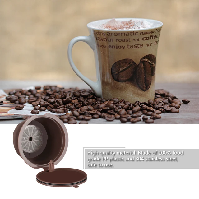 Special Price 2018 1pcs Refillable Dolce Gusto Coffee Capsule With 1Pcs Plastic Spoon Reusable Compatible For Nescafe Dolce Gusto