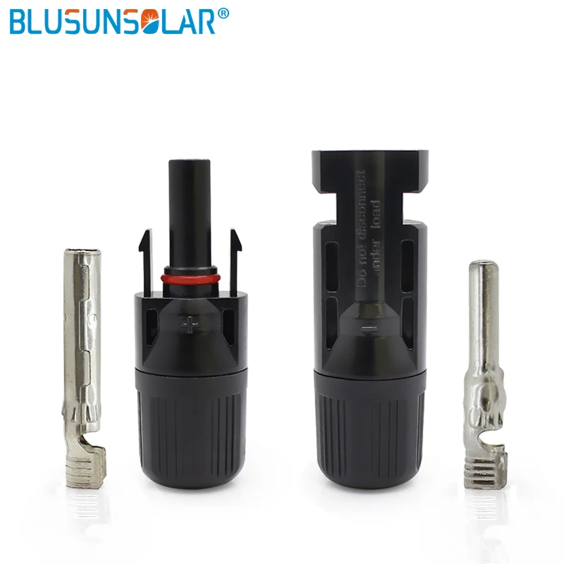 

Blusunsolar 2 Pair Lot TUV Approved Solar Connectors IP67 Waterproof 100%PPO Material Male And Female Solar Pv PV CONNECTOR