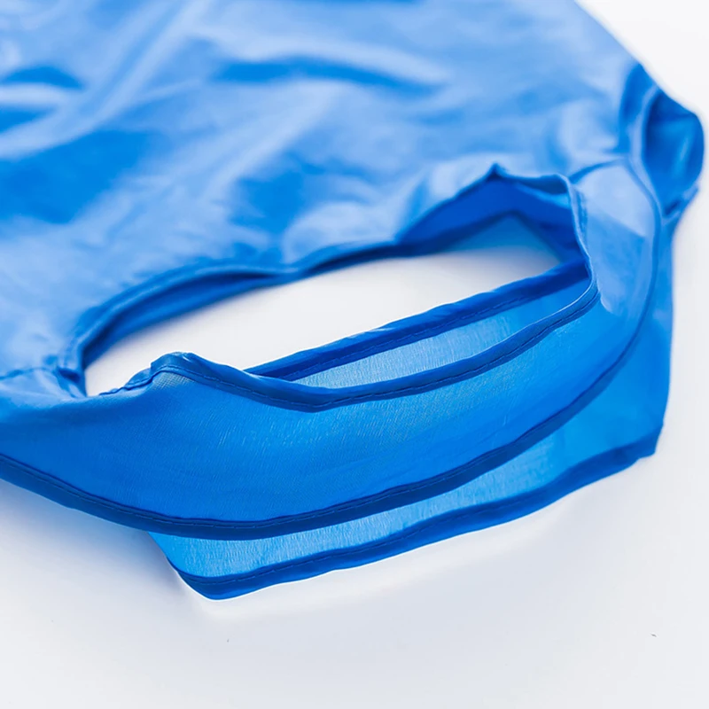 Floral Folding shopping bag Drop shipping Reusable Waterproof dustproof Grocery Nylon Large Strawberry fold Tote Storage bags