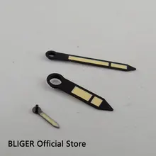 Светящиеся часы с черным краем для ETA 6497 6498 ST3600 3620 ручной намотки стрелка для часов HS3