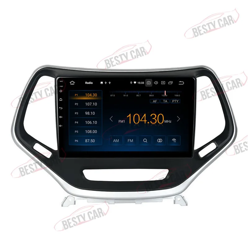 Flash Deal 10.1" Android 9.0 Car Multimedia Player GPS Navigation Radio Stereo for JEEP Cherokee DSP 2.5D+IPS BT 4+32G 4