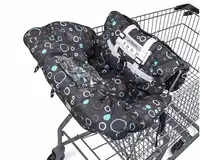 Baby Folding Shopping Cart Cover & High Chair Cover for Toddler Breathable Fabric Anti Dirty Baby Car Safety Seats Canopy
