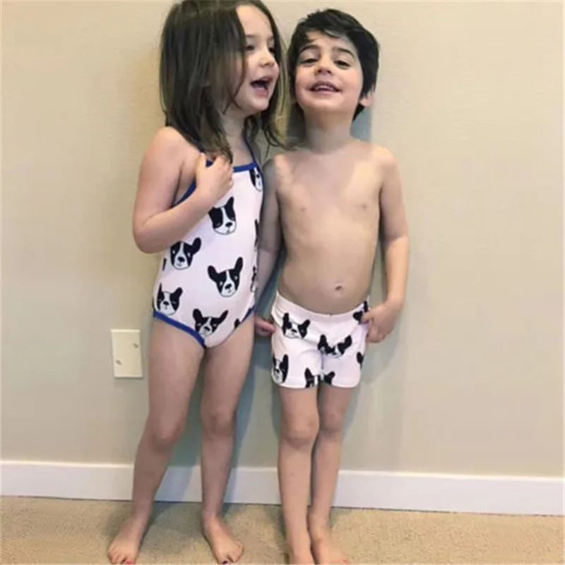 girls boy short swimsuit
