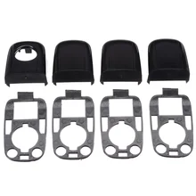 8pcs/set Left Right Car Door Handle End Cap Protective Lock Cover Kit For Peugeot 307 For Citroen C2 C3