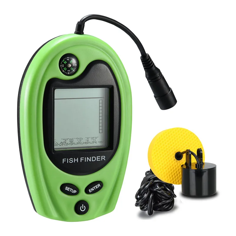 Portable Sonar Fish Finders Fishing Lure Echo Sounder Russian Manual FF717 100ft