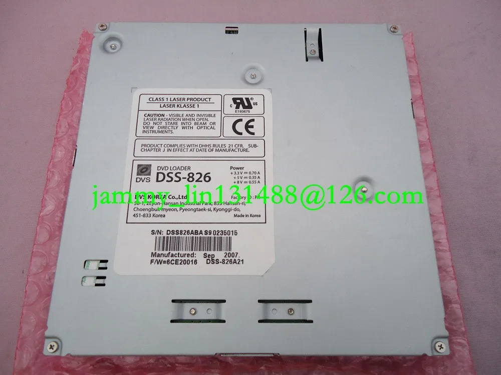 DVS KOREA DVD-погрузчик DSS-826 механизм без PCB класса 1 лазерный продукт для NESA верхняя