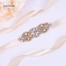 Ручной работы, со стразами свадебный пояс золотой пояс невесты кристалл алмаз Свадебная лента для свадьбы аксессуары JY02FG