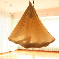 5*2.8m Fitness Yoga Stretch Silk Anti-Gravity Aerial Yoga Swing Sling Inversion Hammock for Platis Core Strength Exercise 1