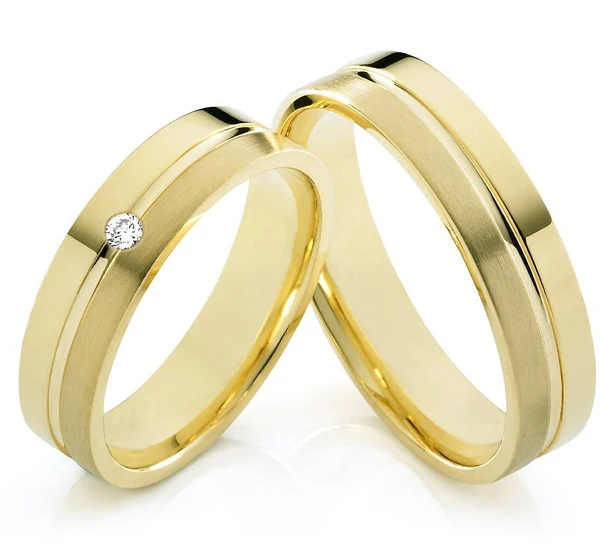Custom Tailor Jewelry Yellow Gold Plating Anium Engagement Custom Tailor Jewelry Yellow Gold Plating Anium Engagement Wedding Rings Sets For Him And Her In From Accessories On Aliexpress