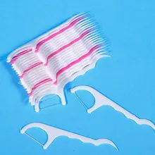 100 шт./лот, одноразовая зубная нить для ухода за полостью рта, межзубная щетка, зубная палочка