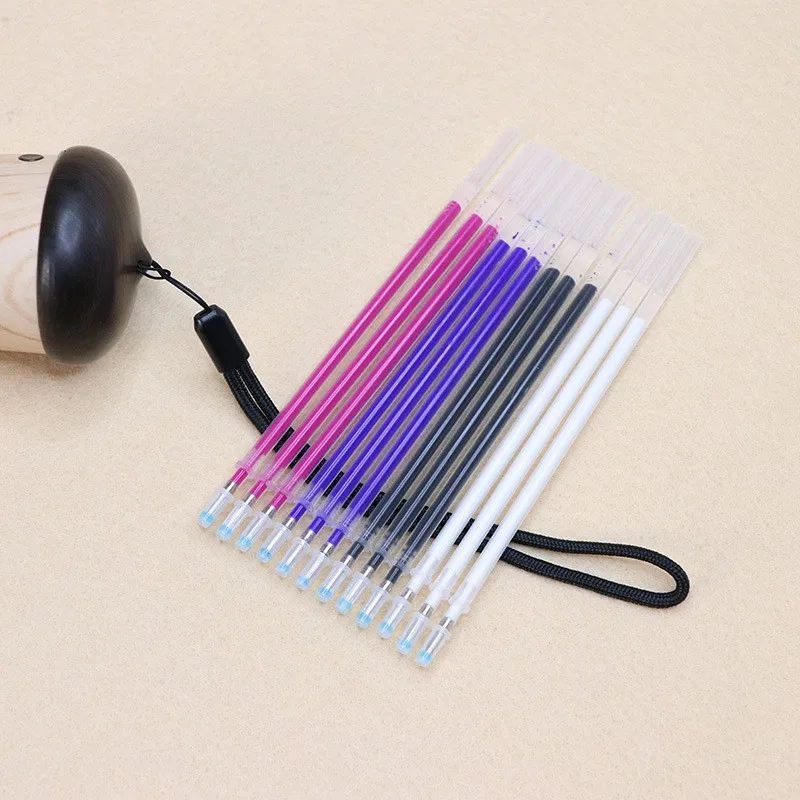 

20 PCS 0.7mm Pen Refill with Automatically Disappear Ink at 60C/140F Temperature For Cloth And Sewing Leather Temporary Marking
