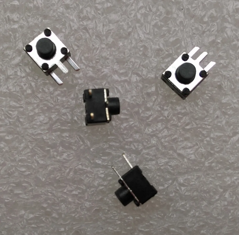 

black 4.5X4.5X4.5mm 3pin DIP lateral Tactile Tact Mini Push Button Switch Micro Switch Momentary 100pcs/lot
