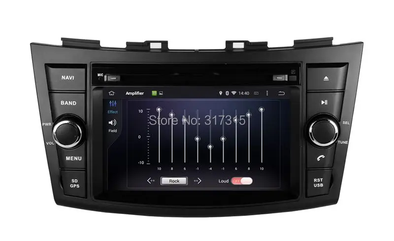 Sale Android 5.1 Car DVD Player for Suzuki Swift 2011 2012 2013 with GPS Navigation Radio BT USB SD AUX Stereo WIFI 4Core 1024*600 5