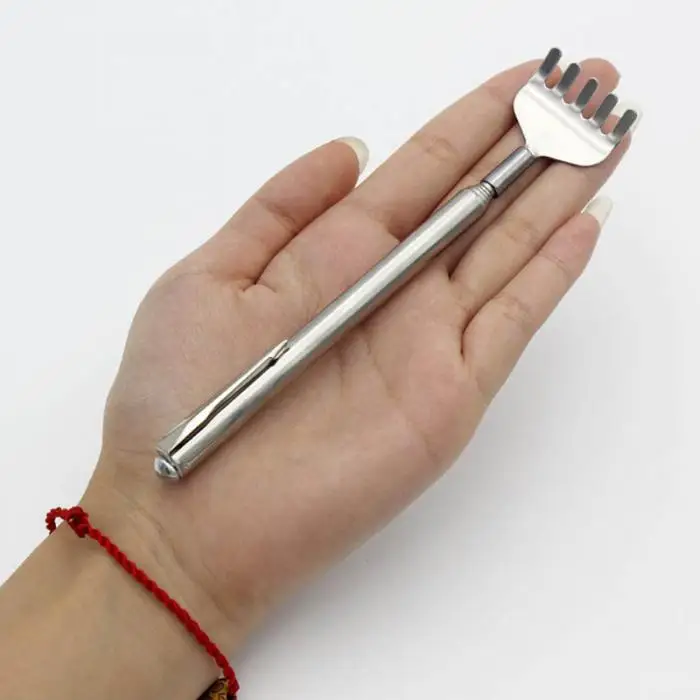 Нержавеющая телескопическая растягивающаяся ручка с защитой от зуда, массажный набор, практичный удобный инструмент для массажа спины VF