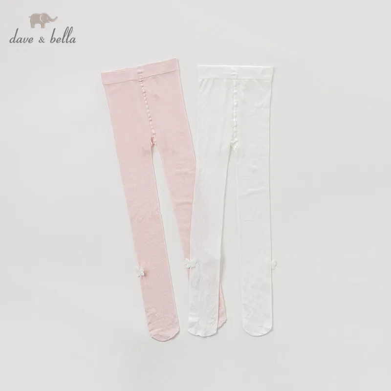 

DB10551 dave bella spring summer infant baby girls lolita solid butterfly leggings children fashion leggings