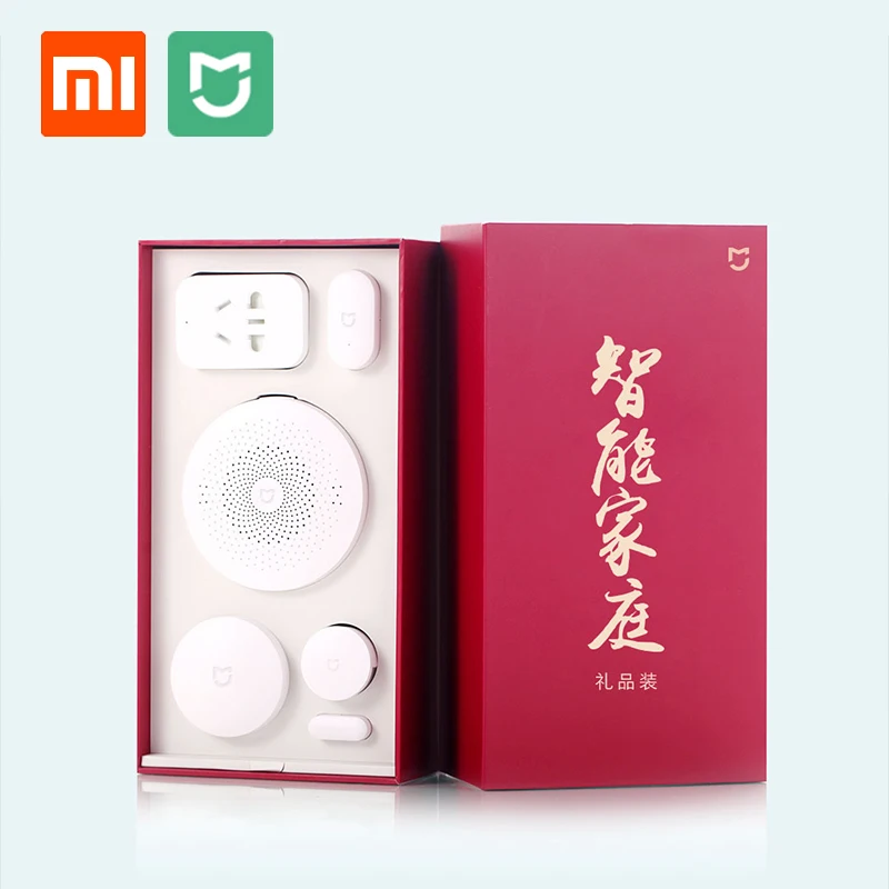 Xiaomi MIJIA Aqara 5 в 1 Умный дом Комплект ZigBee розетка шлюз концентратор человеческого тела окна двери сенсор беспроводной переключатель мини