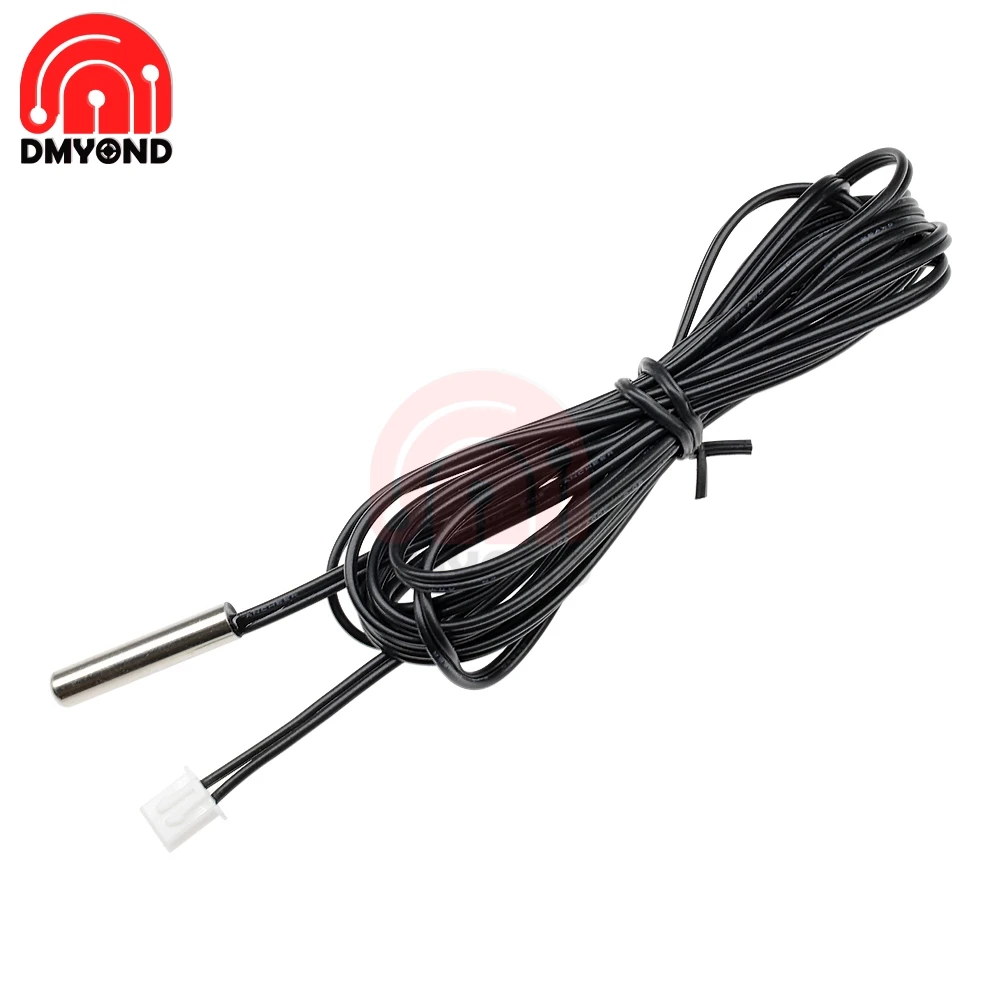 

200cm Waterproof NTC 10K 1% 3950 2m Thermistor Accuracy Temperature Sensor Wire Cable Probe For Arduino W1209 W1401