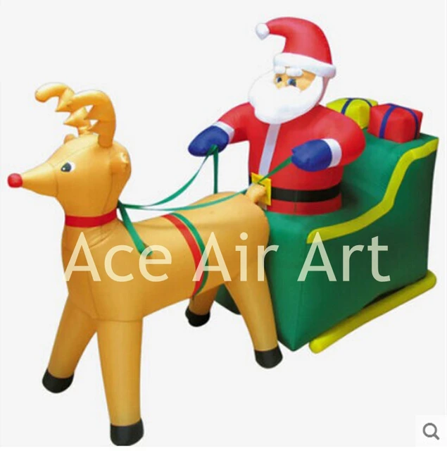 good gemmy yard christmas decoration inflatable santas sofa ride pulled by inflatable reindeers - Gemmy Christmas Inflatables good gemmy yard christmas decoration inflatable santas sofa ride pulled by inflatable reindeers - Gemmy Christmas Inflatables
