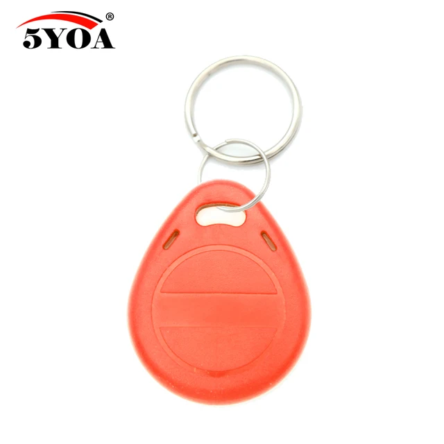 50pcs EM4305 T5577 Copy Rewritable Writable Rewrite EM ID keyfobs RFID Tag Key Ring Card 125KHZ Proximity Token Badge Duplicate 4