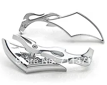 Custom Rear View Mirrors Chrome Pair For Harley Davidson V Rod Night Street V Rod