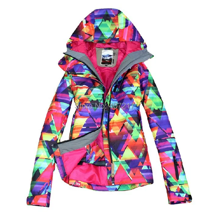 2016 جديد إمرأة الهندسي الرقم سترة تزلج للماء snowboard دثار السيدات هندسية سترة تزلج الثلوج مشمع 2016 جديد إمرأة الهندسي الرقم سترة تزلج للماء snowboard دثار السيدات هندسية سترة تزلج الثلوج مشمع