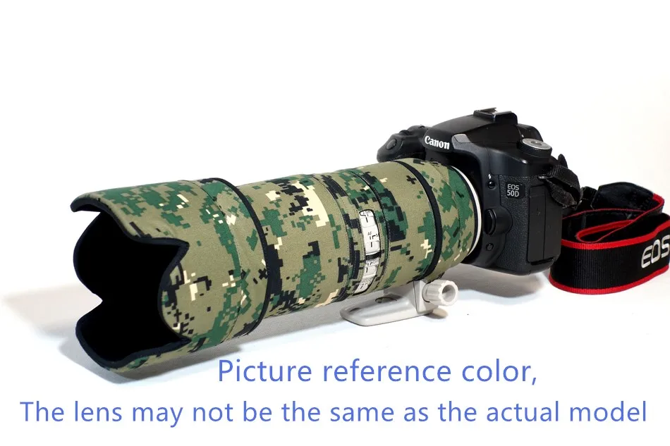 ROLANPRO Камера объектив Пальто Камуфляж для Canon EF 100-400 мм f4.5-5,6 L IS II USM он очутился guns одежда - Цвет: Green digital camouf
