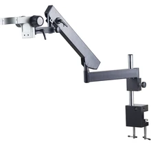 Articulating Pillar Clamp 76mm Microscope Stand Adjustable Direction Arm Stereo Zoom Microscopio Accessories For Trinocular 