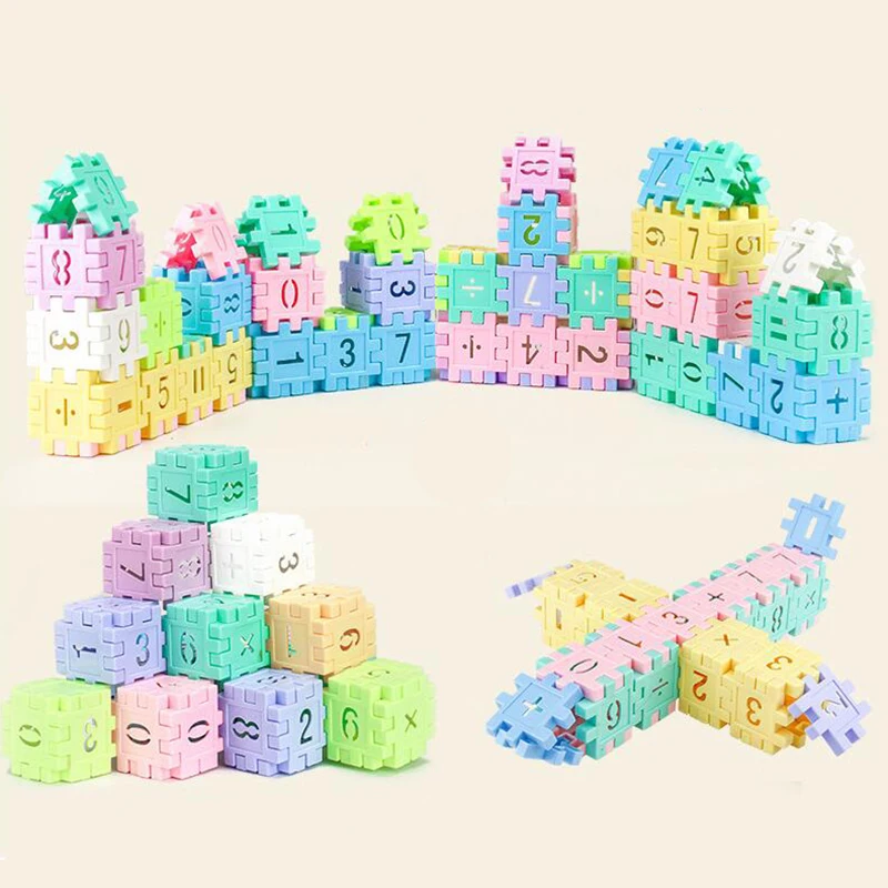 48 шт. DIY Количество блоков игрушки деформируемые Красочные Творческие сборные