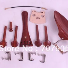 Новинка 4/4 части скрипки розовое дерево, тюнер peg упор для подбородка, подгриф хвост gut endpin# W6-2