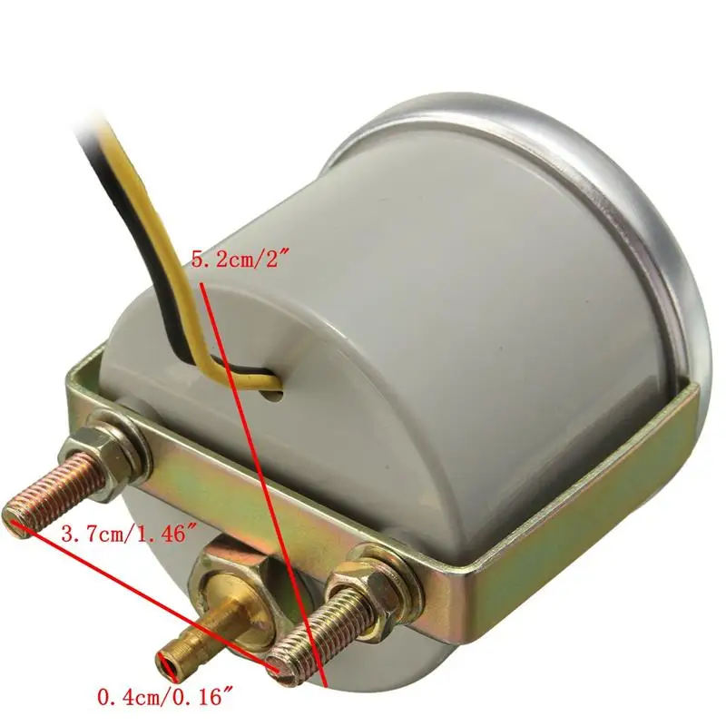 Дракон Калибр 52 мм 35 PSI Turbo Boost датчик механического дымчатые линзы Белый светодиодный