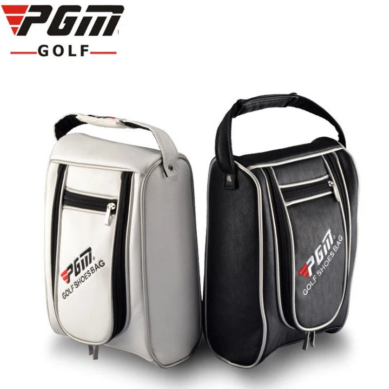 PGM Golf Shoes Bags PU Leather Waterproof Sport Bag Portable Golf Shoes