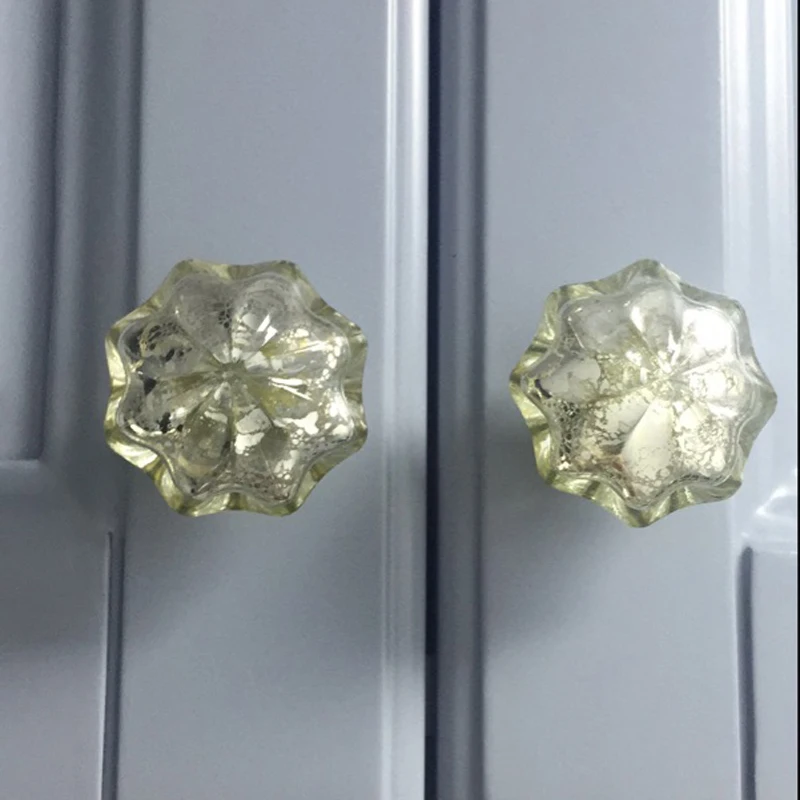 2PCS Crystal Drawer Knobs Victorian Steampunk Boss