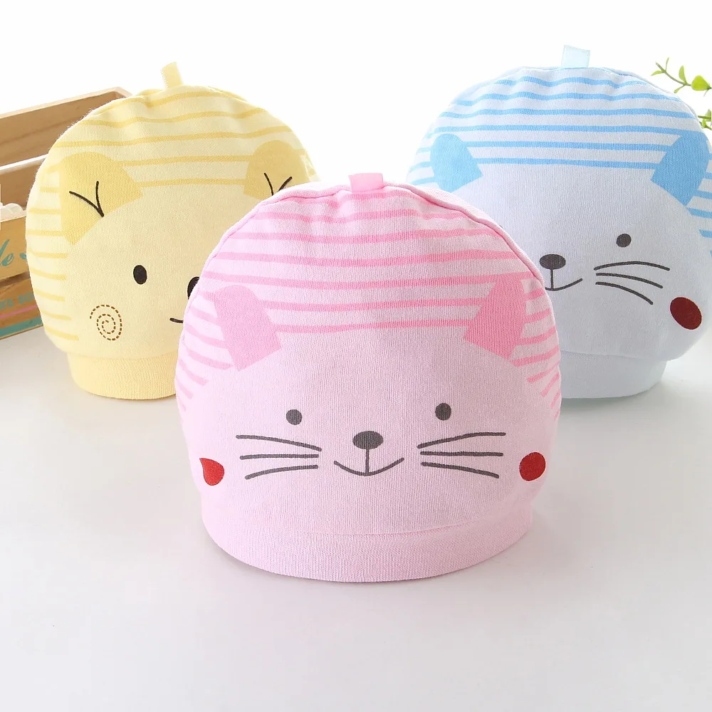 

2018 Hot Sale Special Offer Unisex Cotton 0-3 Months Newborn Photography Props Newborn Baby Girl Hat Set Cap