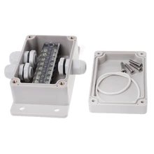 ABS водонепроницаемый распределительная коробка Электрический Корпус чехол 15A 600V клеммный разъем