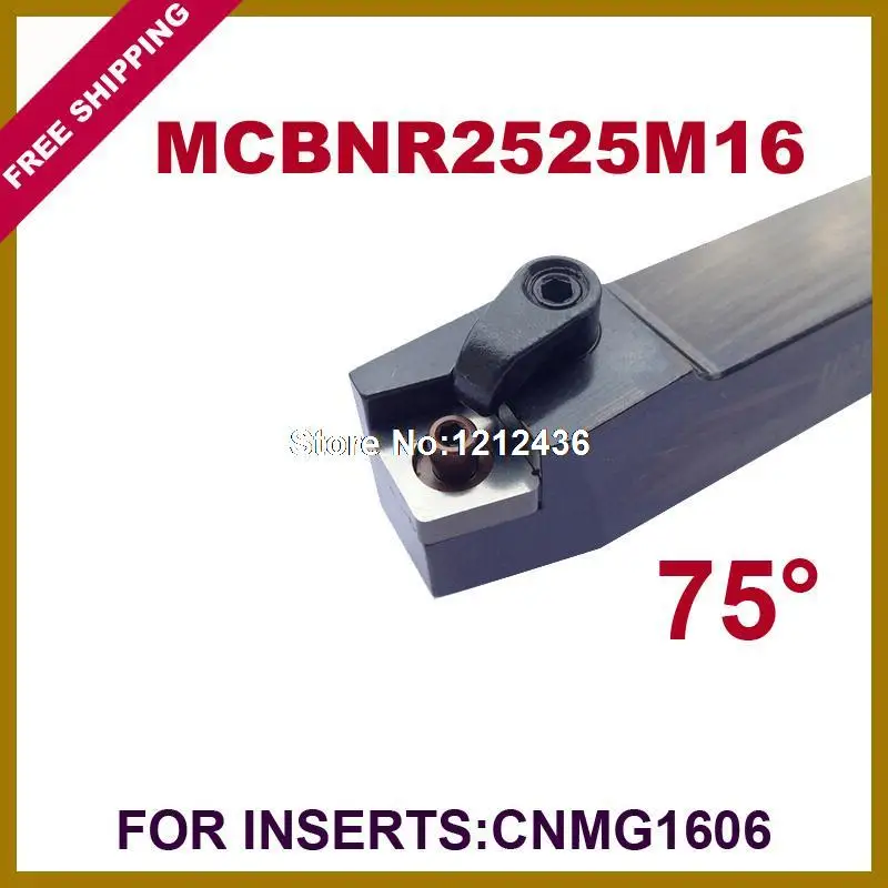 

Free Shipping MCBNR 25*25*150mm Lathe Tools Holder Suit for CNMG1606 75 Degree External Screw Down Locked