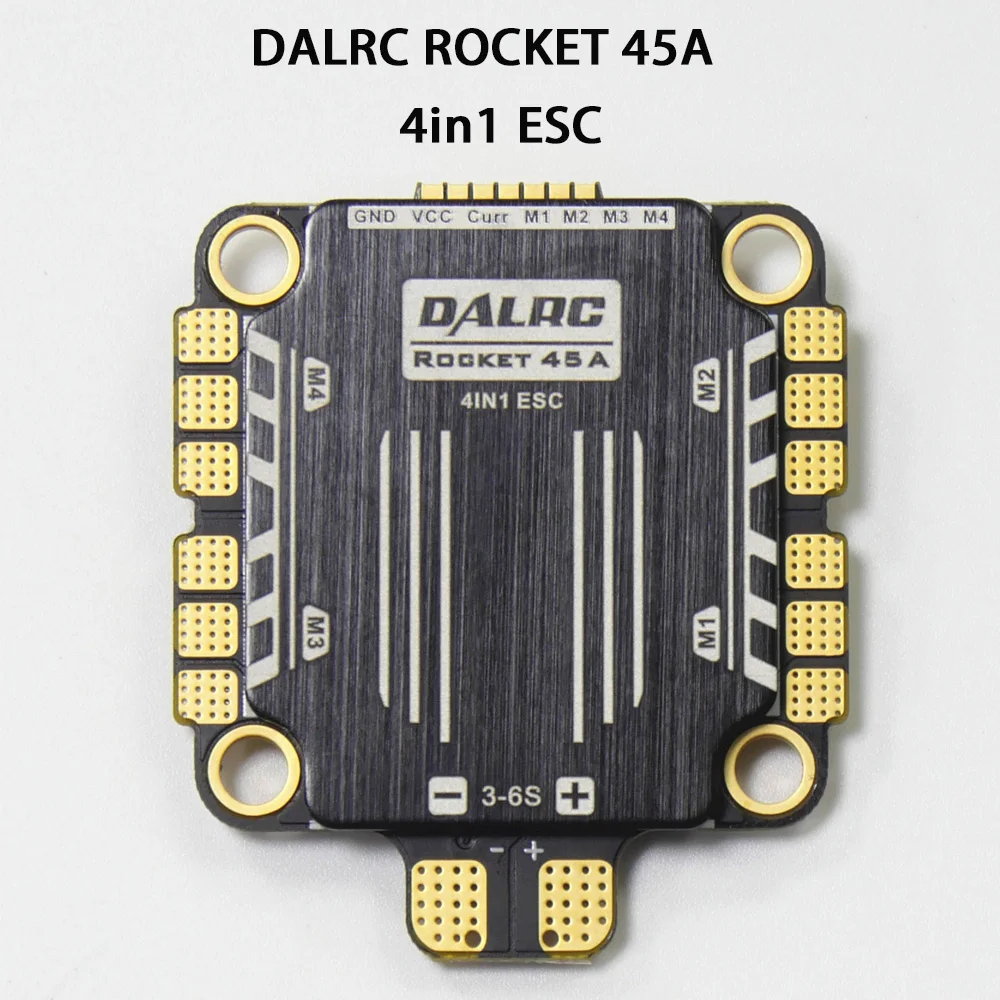 DALRC Rocket 45A 4 в 1 ESC 3 6S blheli _ 32 DSHOT1200 Ready бесщеточный 30 5*30 5 мм с F722 DUAL F7 Контроллер