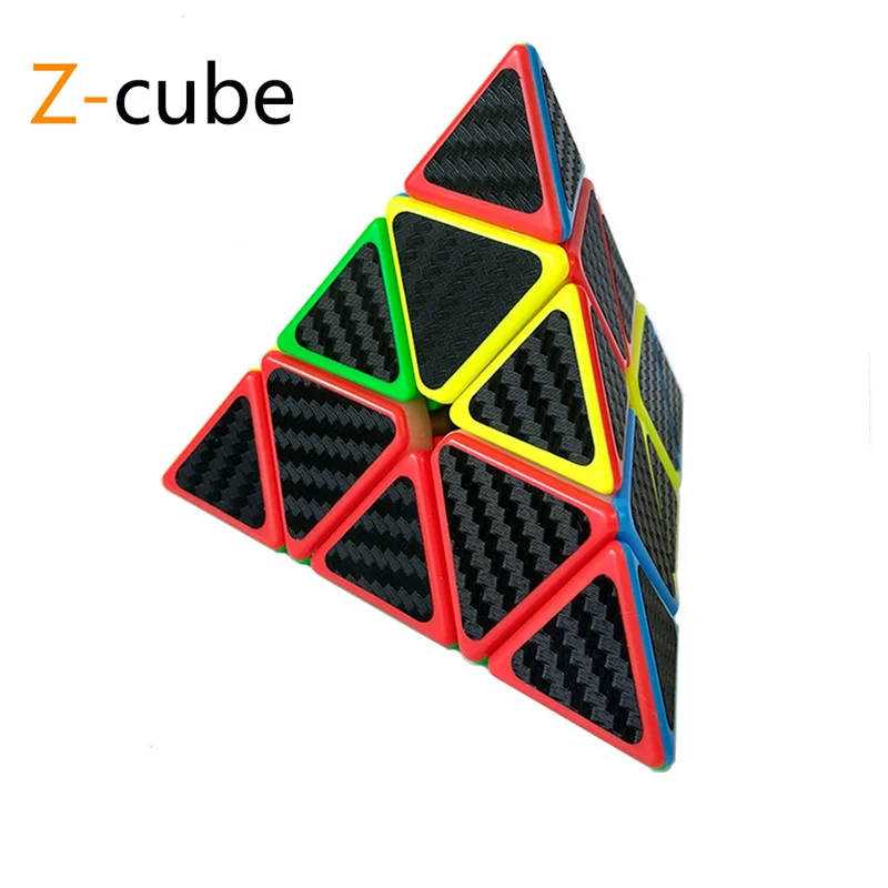 Z-cube 7 видов углеродного волокна наклейка быстрые магические кубики головоломка игрушка Дети подарок игрушка молодежь взрослый инструкция - Цвет: 05 Golden tower