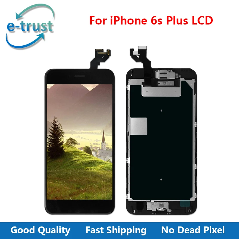 

e-trust 5Pcs/Lot AAA+ Quality LCD For iPhone 6S Plus Touch Screen Digitizer Full Assembly+Home Button+Front Camera+Free Shipping