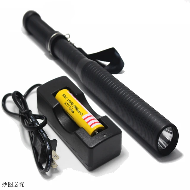 Super Bright 800LM Q5 Baseball Bat Led Flashlight Self Defense Stick