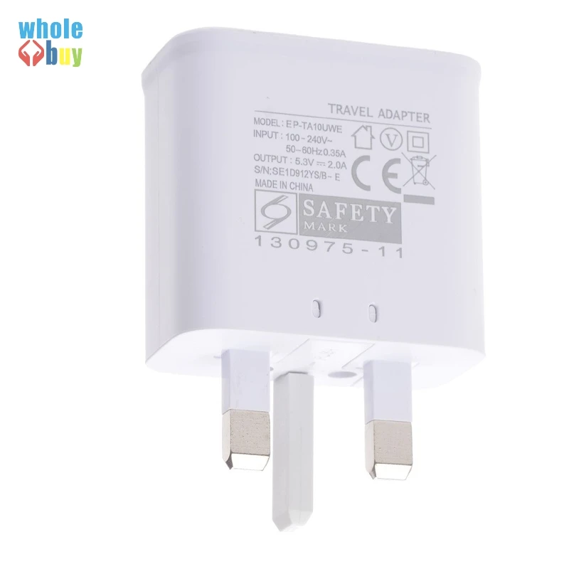 UK Plug 5V 2A AC EP-TA10UWE один usb-порт смартфон настенное зарядное устройство для samsung Galaxy NOTE4 S9 хорошее качество 30 шт./партия