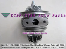 Turbo CHRA Cartridge Turbocharger Core TF035 49135-03411 49135-03410 For Mitsubishi Shogun;Pajero III 2000-06 4M41 3.2L D 160HP
