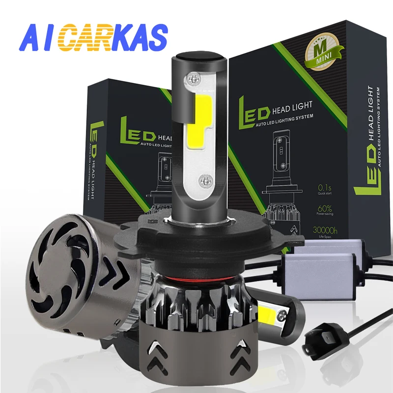 2 шт. автомобильные светодиодсветодиодный лампы H4 9003 HB2 лм 12 В|Передние LED-фары для