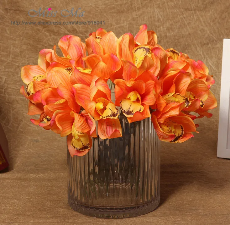 Por Orange Orchid Flowers Lots Orange Orchid Flowers