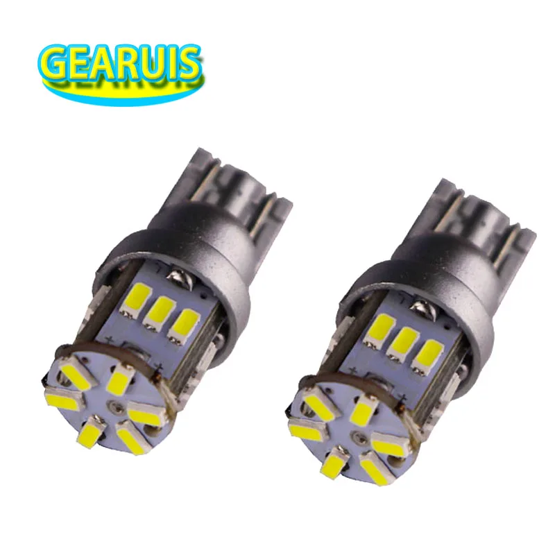 10 шт. светодиодный Автомобильные светодиодные лампы T10 LED Неполярные 18 SMD W5W 168