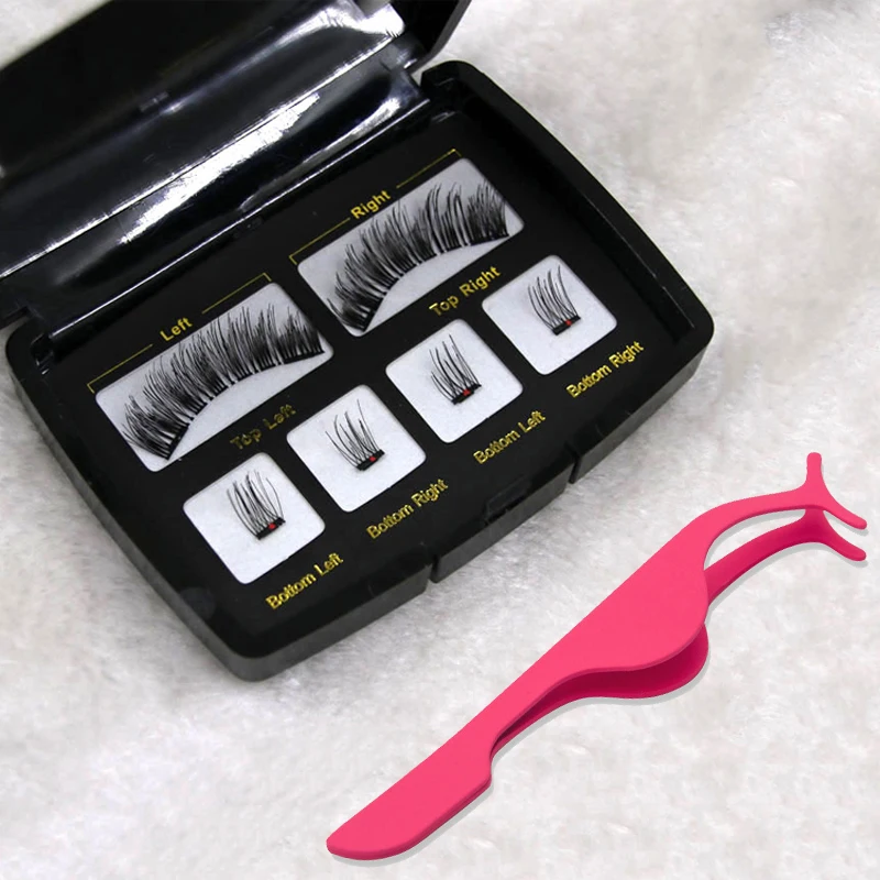 

New 6pcs/set Magnetic Eyelashes Natural Thick Reusable Handmade No Glue Magnetic False Eyelashes Curl Lashes Extension Supplies