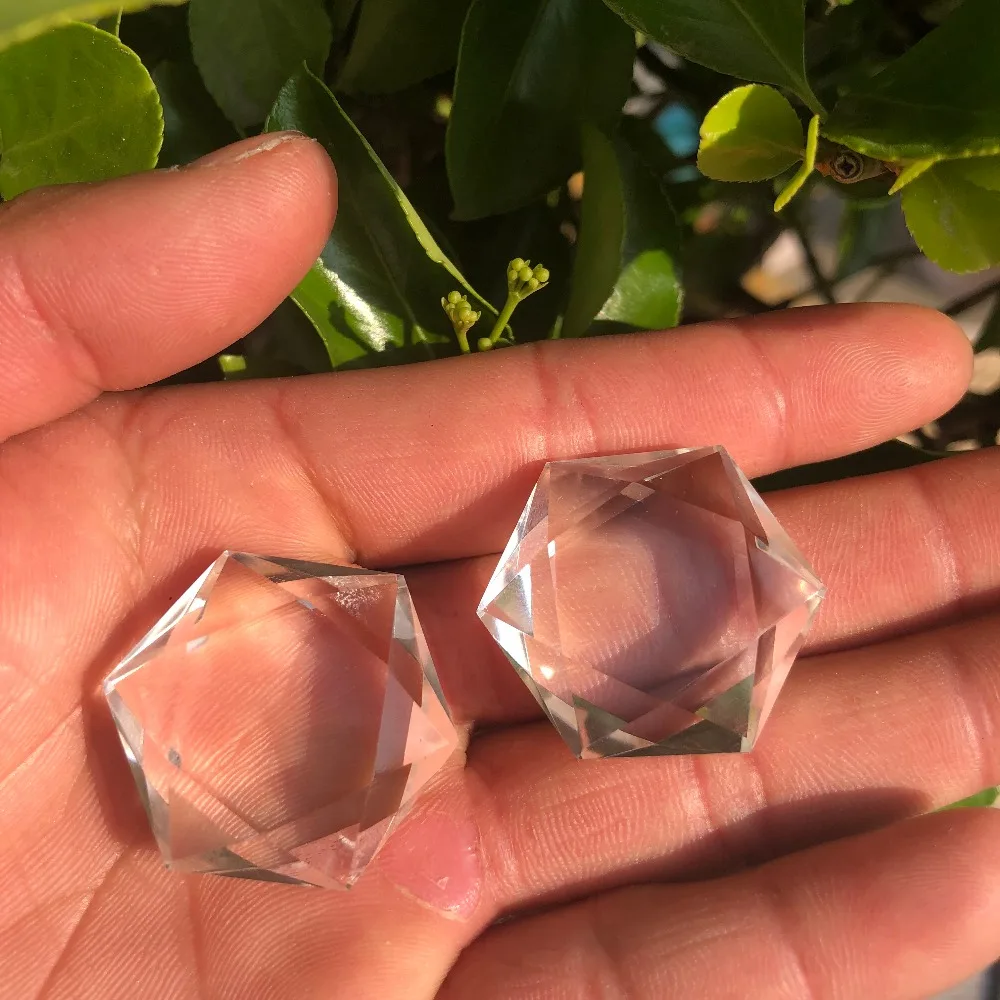 

1pcs Natural White clear Natural Quartz Crystal Star Of David Crystals Healing natural stones and minerals