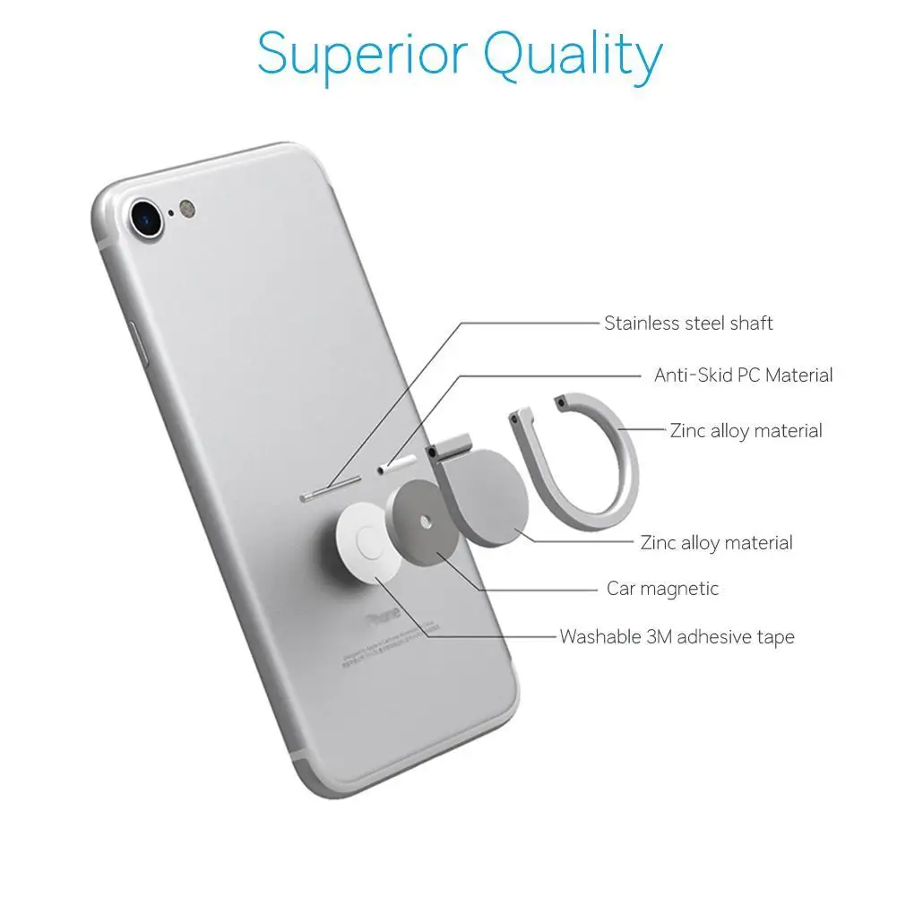 Water droplets Universal Metal Finger Ring Mobile Phone Smartphone Car Mount Bracket Stand Holder For iPhone Samsung