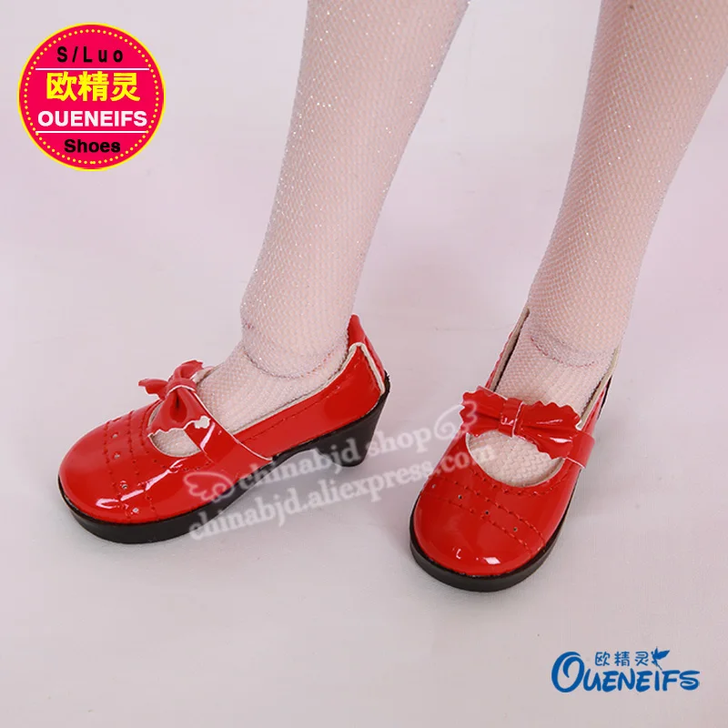 Обувь для куклы BJD 1 пара 7 см искусственная кожа модная мини игрушка бант обувь на