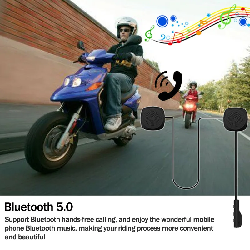 JaJaBor 4-го поколения мотоциклетный шлем гарнитура беспроводная Bluetooth 5,0 MH04 динамик «скутер» наушники громкой связи звонки, музыка Play